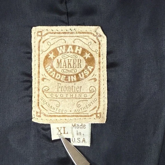 Vtg WAH Maker Vest Mens XL Cowboy Frontier Clothing Rodeo USA Western - Picture 5 of 10